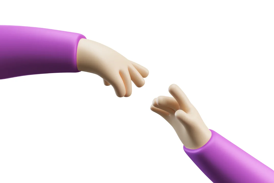 Hand holding smartphone