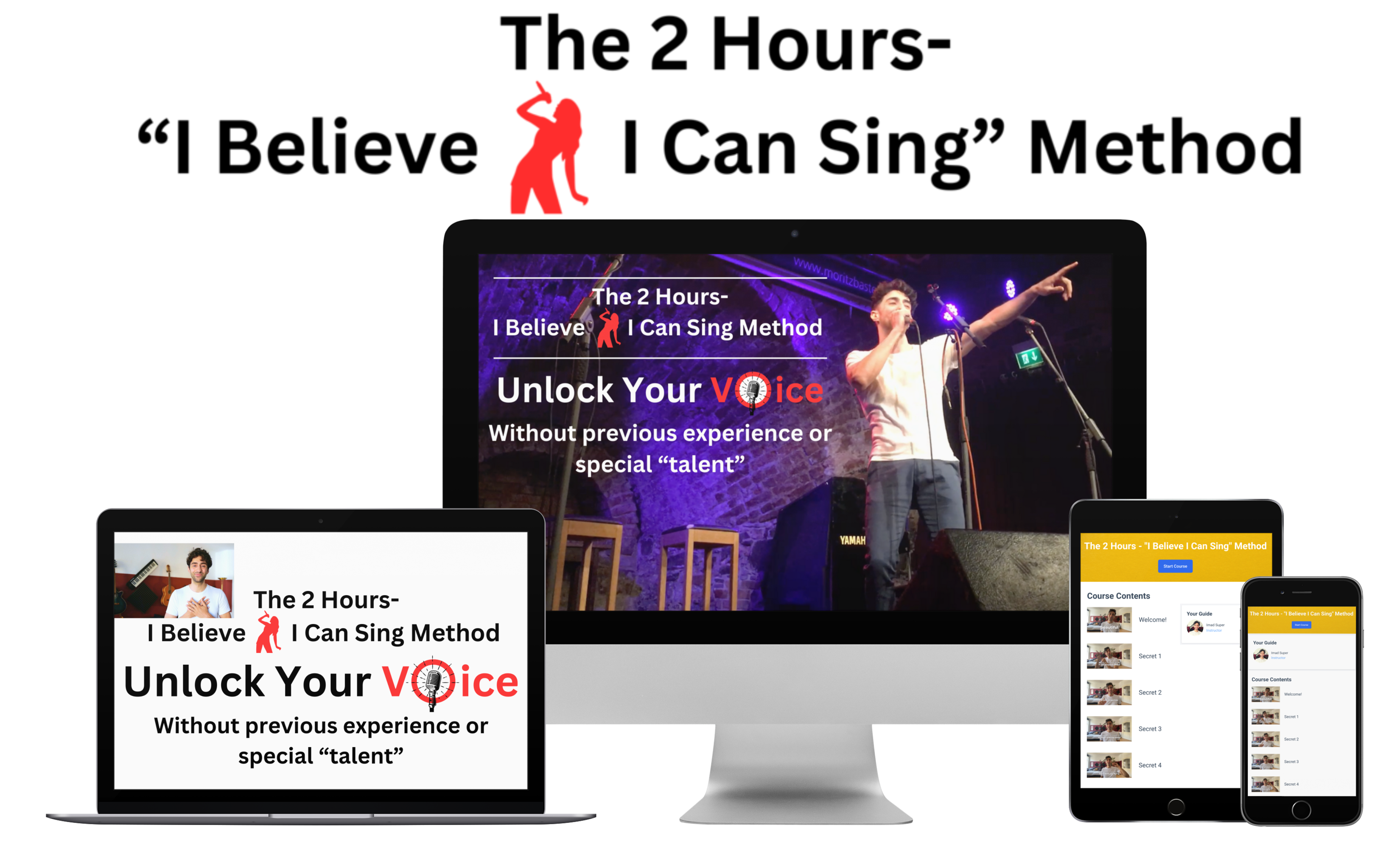 The 2-Hour I Believe I Can Sing Method product mockup