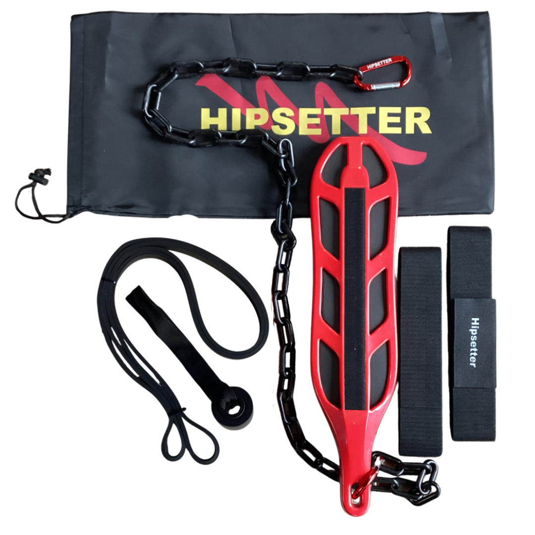 HIPSETTER full setup showing straps in use