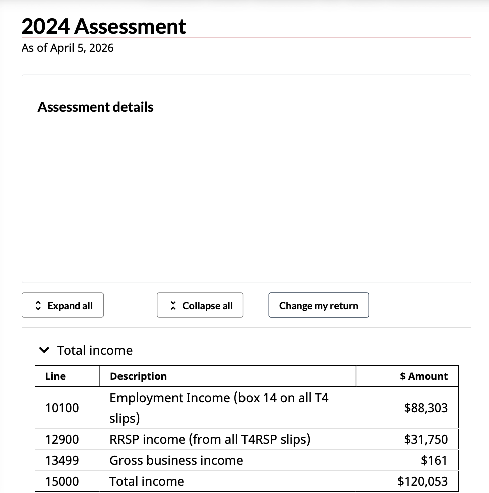 Employee income / tax / income assessment