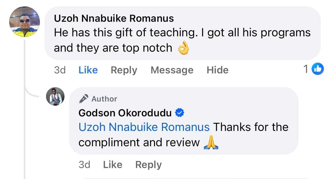 Customer testimonial screenshot