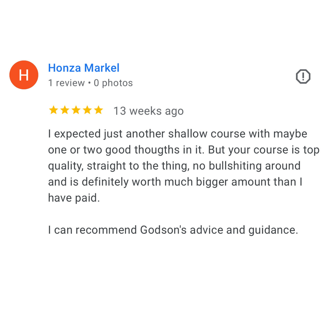 Advertiser review screenshot