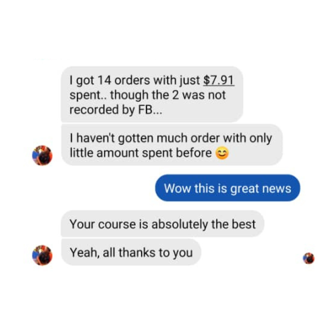 Customer testimonial screenshot