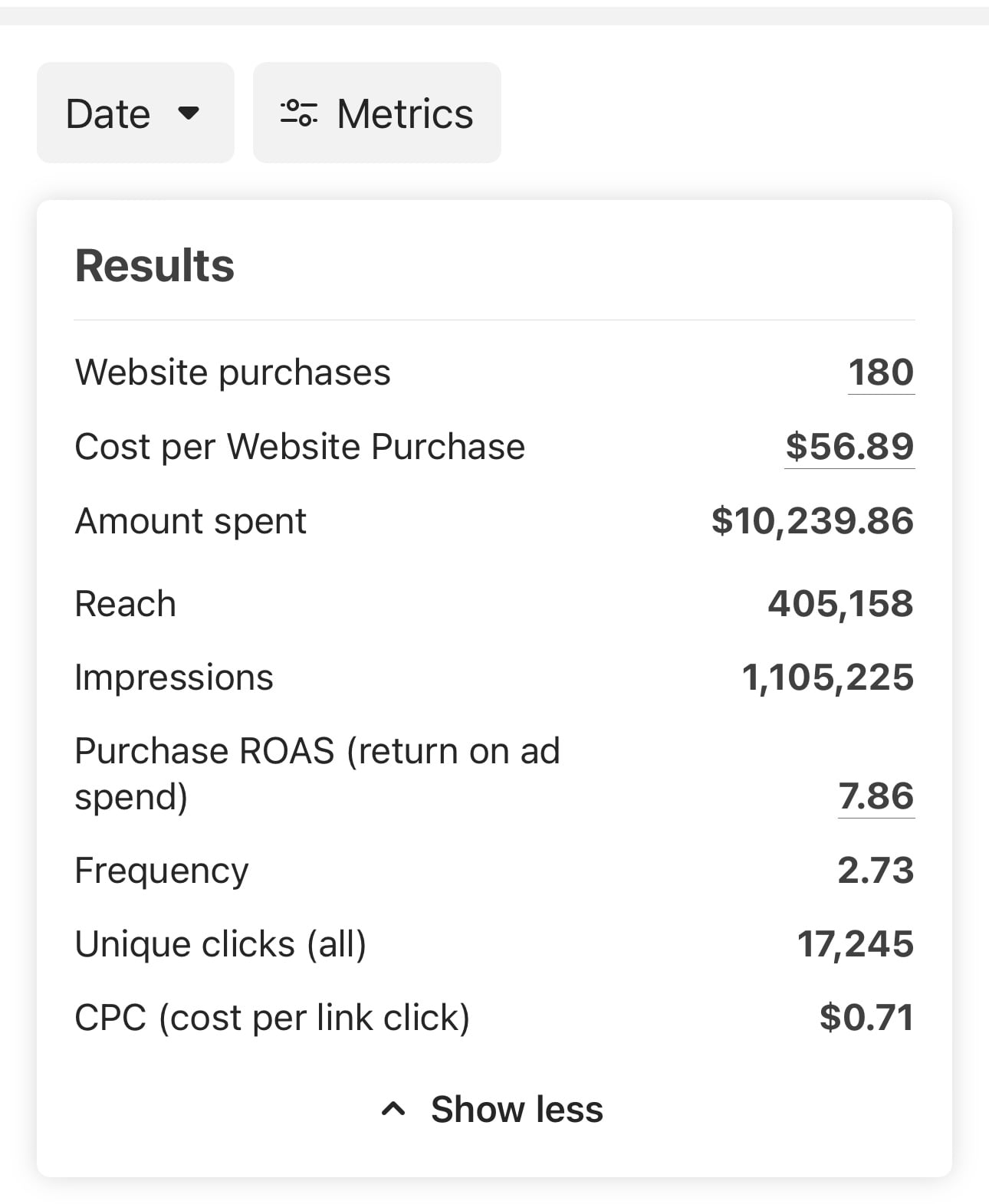 Customer testimonial screenshot