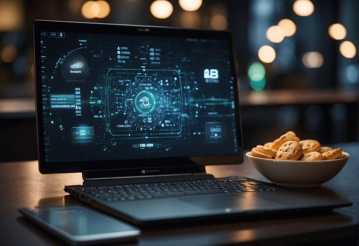 A computer screen displaying targeted ads without the use of cookies