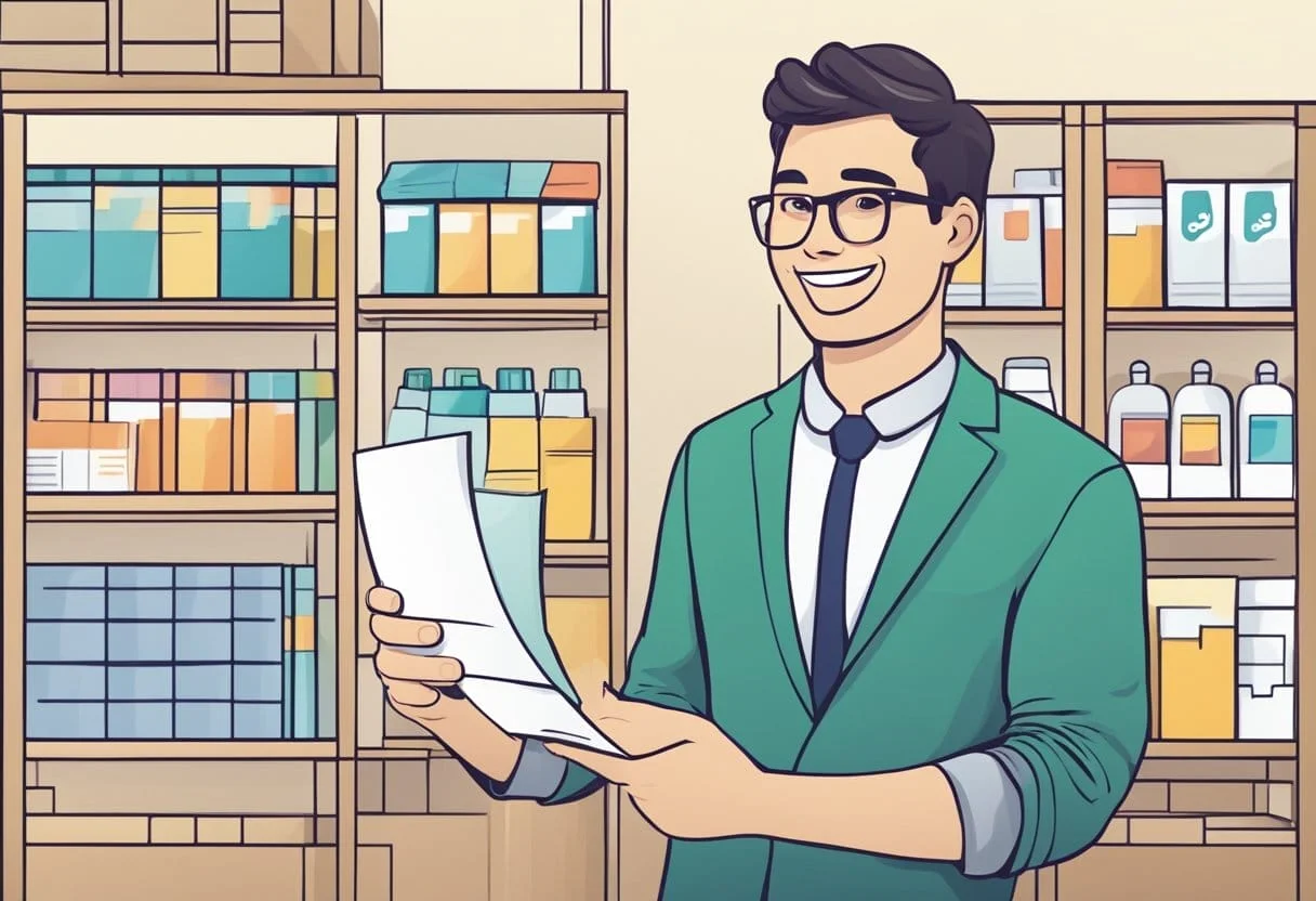 Testimonial advertising illustration