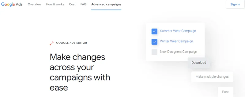 Google Ads Editor